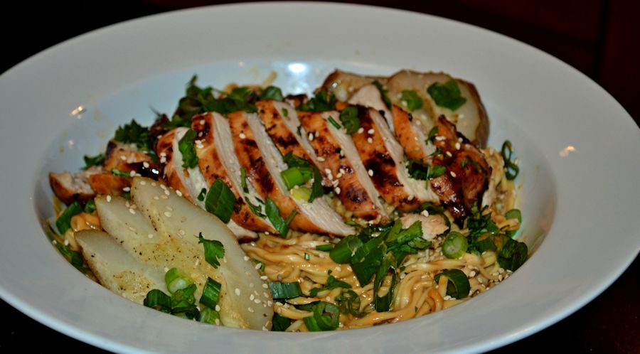 Chicken with Sesame Noodles